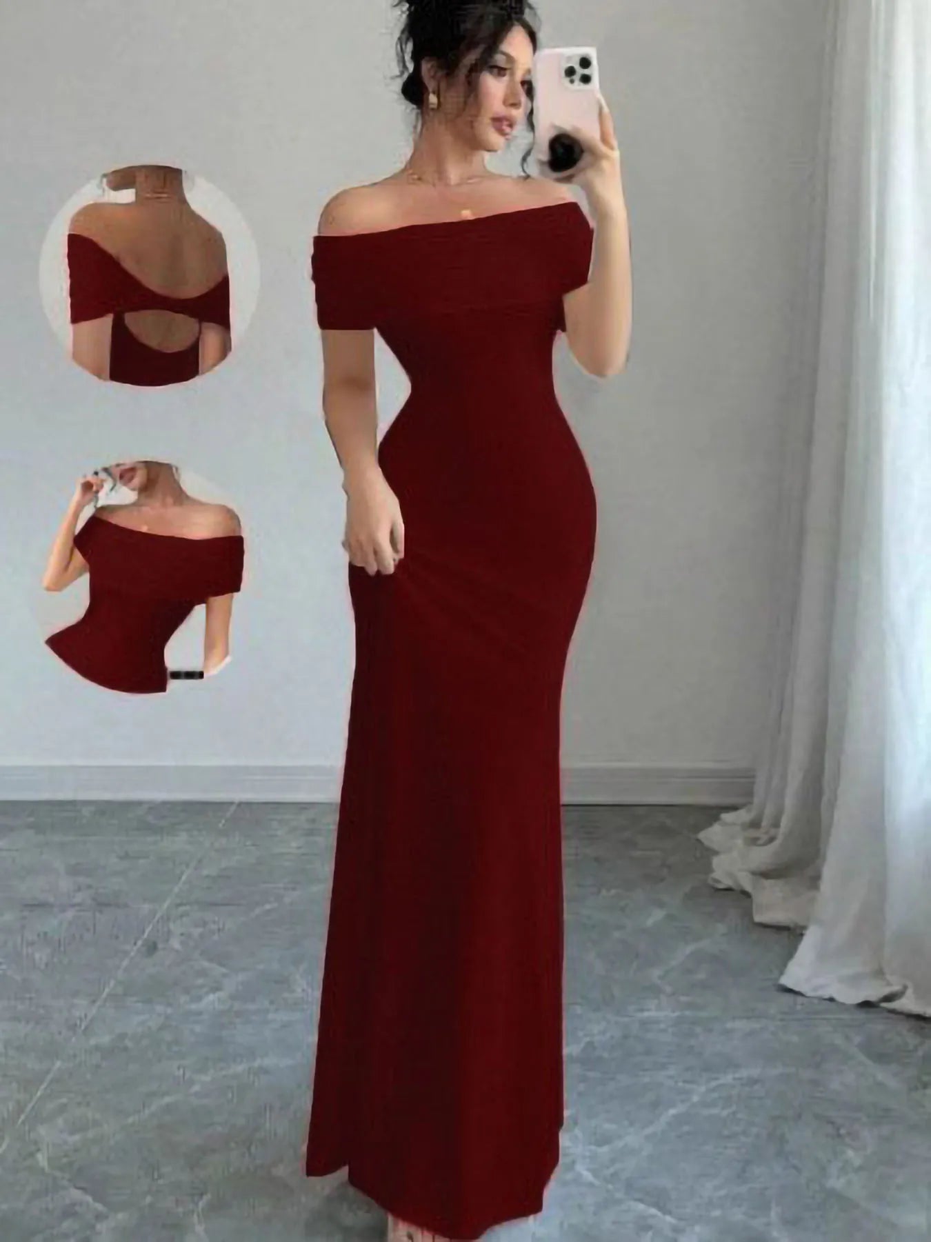 Off Shoulder Party Dress, Sleeveless Sexy Bodycon Midi Dress, / Elegant Bandage / Cocktail Dress