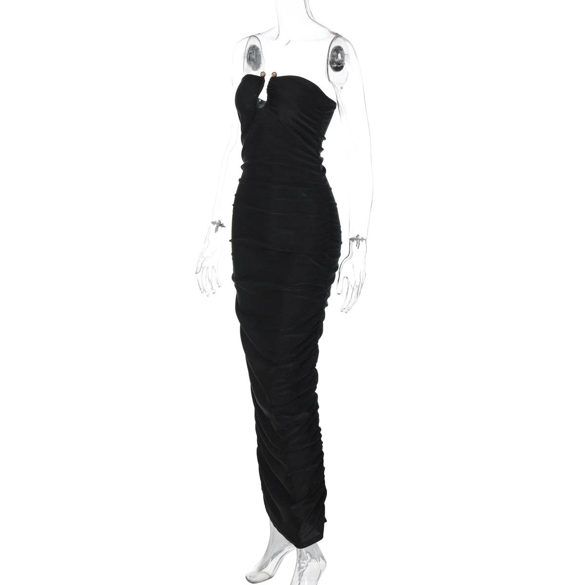 Elegant Long Dress Sleeveless Strapless