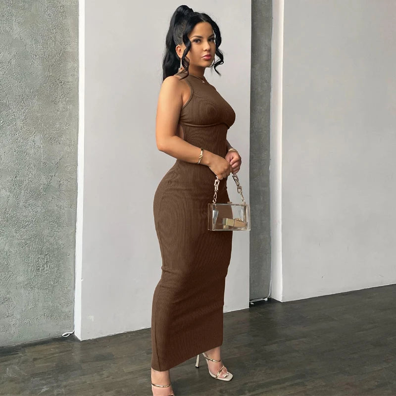 Backless Sleeveless Sexy Slit Mini Dress Elegant Party