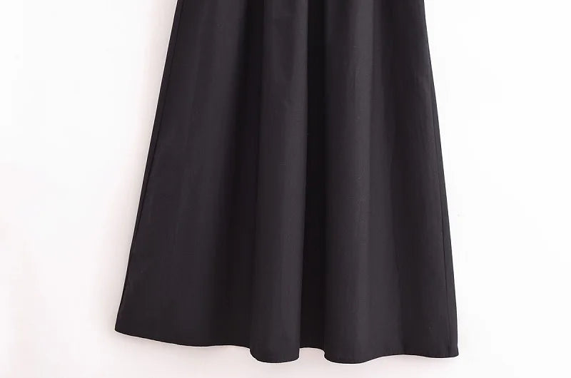 Black Pleated Long Dresses - Knitted Sleeveless Maxi Dress Woman Vintage Casual Dress