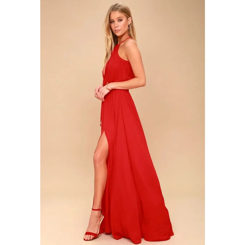 Split Boho Dress / Maxi Dress / Dress Sundress