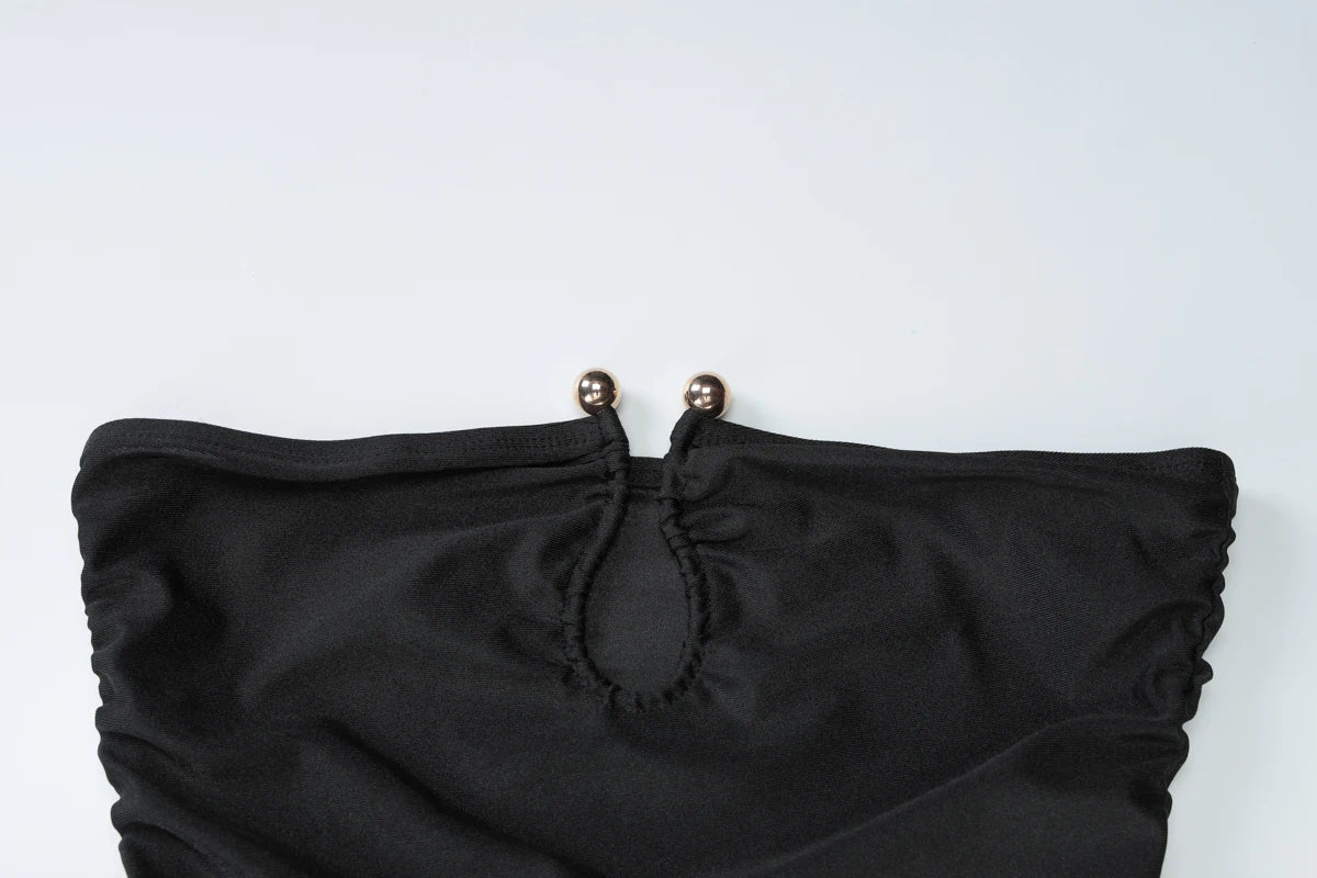 Elegant Long Dress Sleeveless Strapless